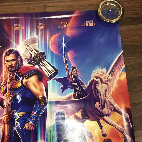 Thor Love and Thunder 27"x40" Authentic Theatre Movie Poster Advance DS Canada - Picture 11 of 16